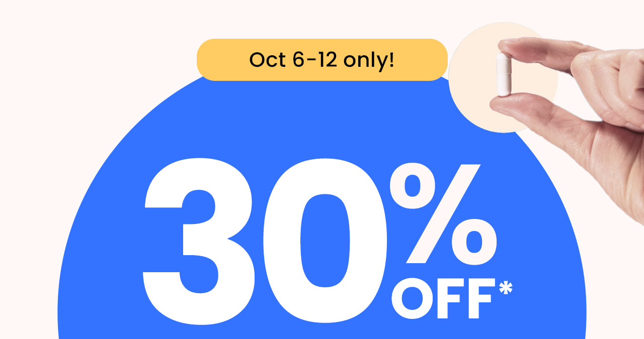 30% off* TUDCA by BodyBio. Encourages detoxification and supports digestive health.† October 6–12 only!