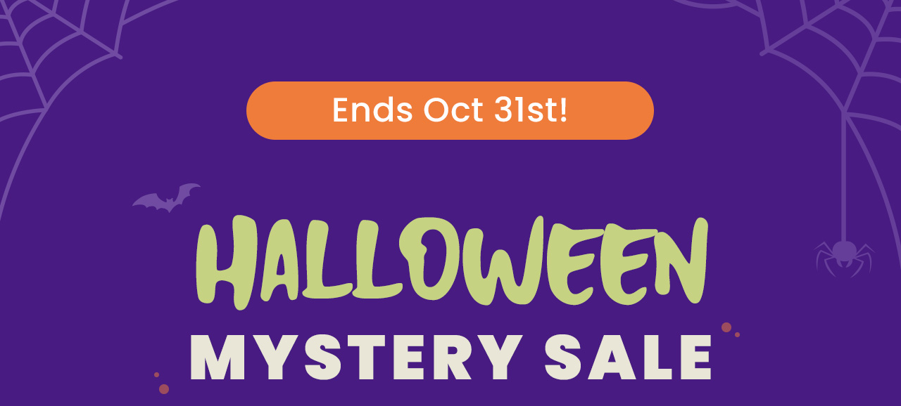Halloween Mystery Sale. Ends October 31st!
