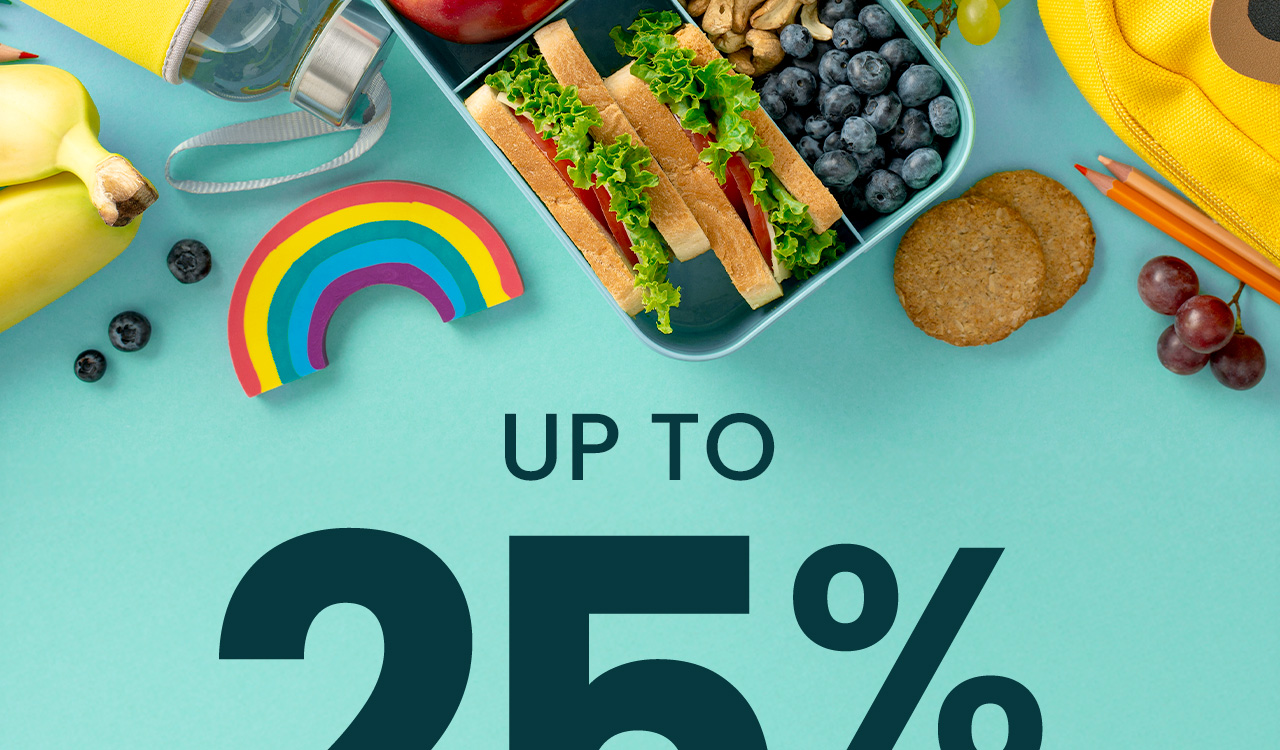 Up to 25% OFF* all children's health essentials.Shop now.