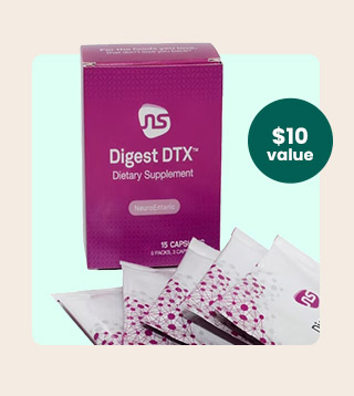 Digest DTX Travel Size Box by Neuroscience. A $10 value! Code: FREEDIGESTDTX. Get my Gift.