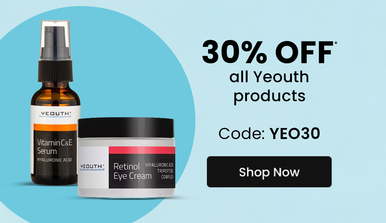 Yeouth: 0% OFF* all Yeouth products. Code: YEO30. Shop Now.