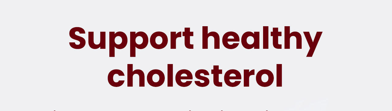 Support Healthy Cholesterol.