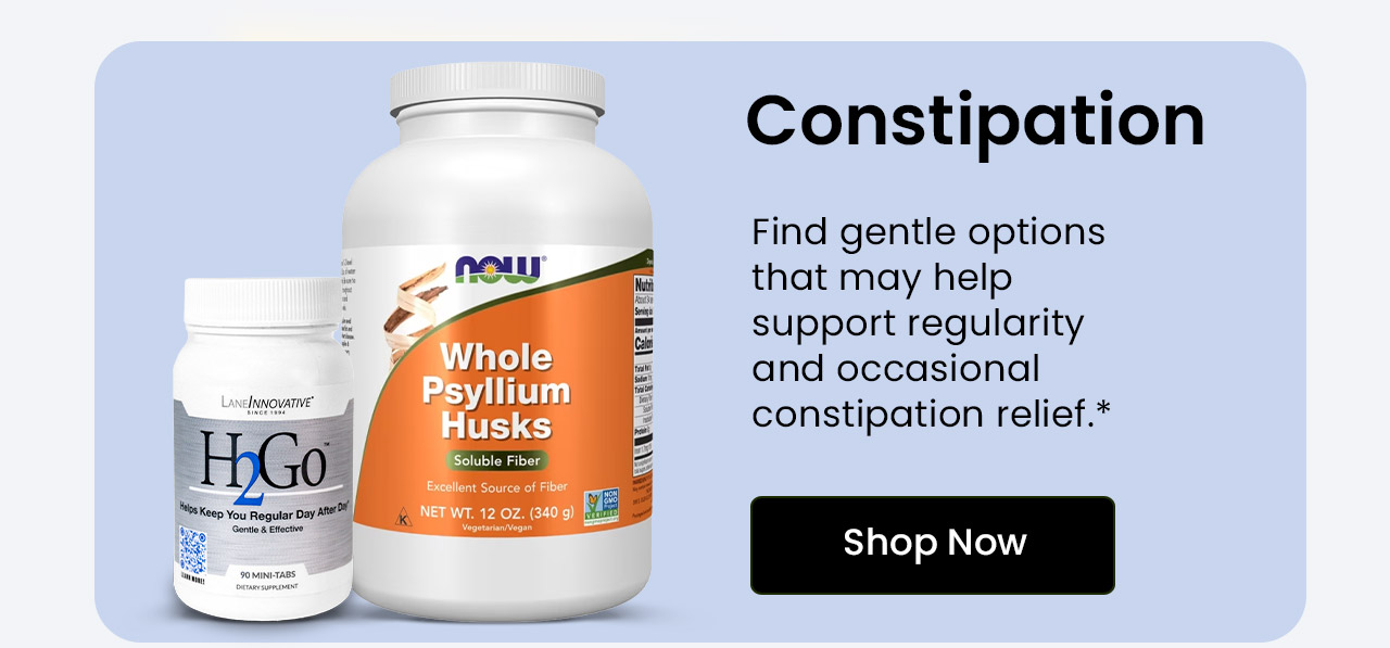 Constipation: Find gentle options that may help support regularity and occasional constipation relief.* Shop Constipation Relief.