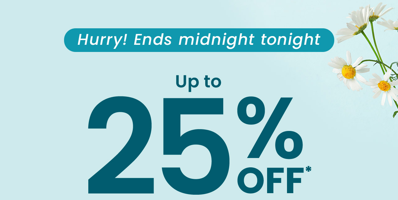 May Deals: Hurry! Ends midnight tonight. Up to 25% OFF.* Find something new for your routine with savings on supplements, pantry staples, self-care, and everyday essentials. Shop May Deals.