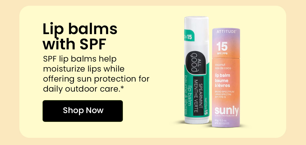 Lip Balms with SPF: SPF lip balms help moisturize lips while offering sun protection for daily outdoor care. Shop Lip Balms with SPF.