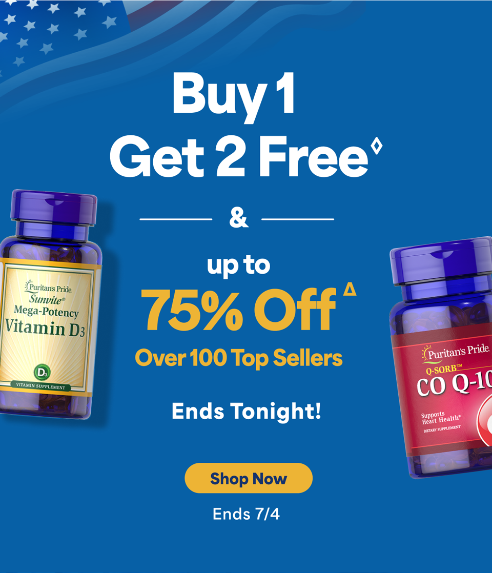 4th of July Deals - Buy 1 get 2 free◊ AND up to 75% offΔ over 100 select top sellers. Ends 7/4/2025. Save now.