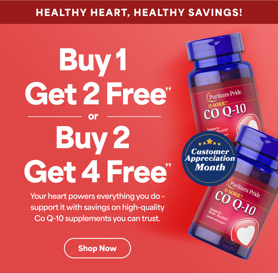 Co Q-10 - Buy 1 get 2 free†† or buy 2 get 4 free††. Shop now.