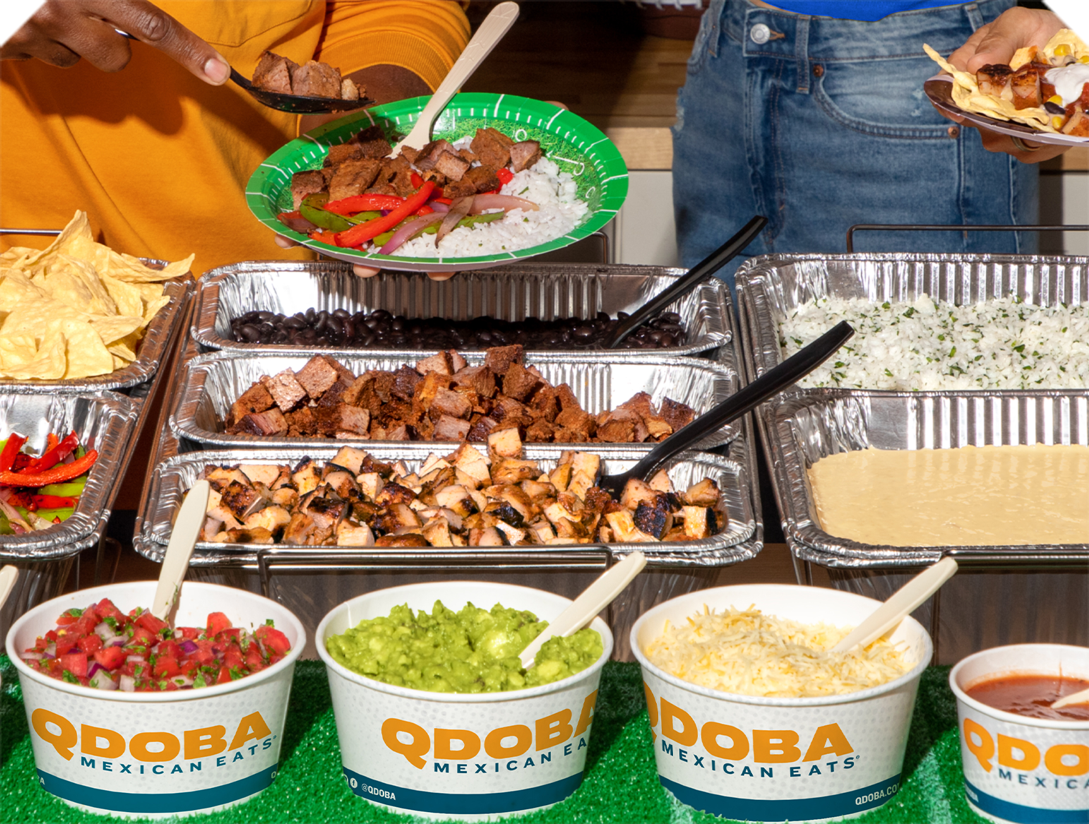 Huddle up with QDOBA Catering 