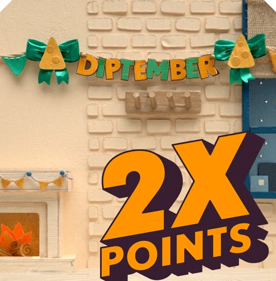 Get 2X Points today only!