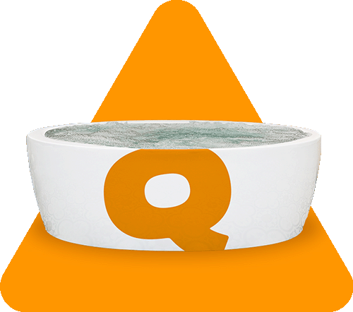 Queso Cup Whirlpool Tub with Jets