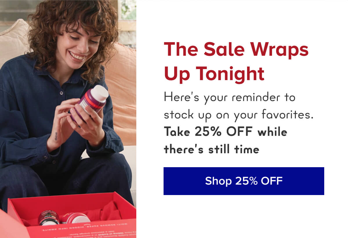 The sale wraps up tonight