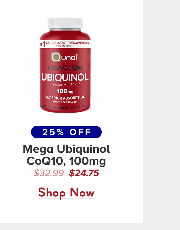 Mega Ubiquinol CoQ10, 100 mg