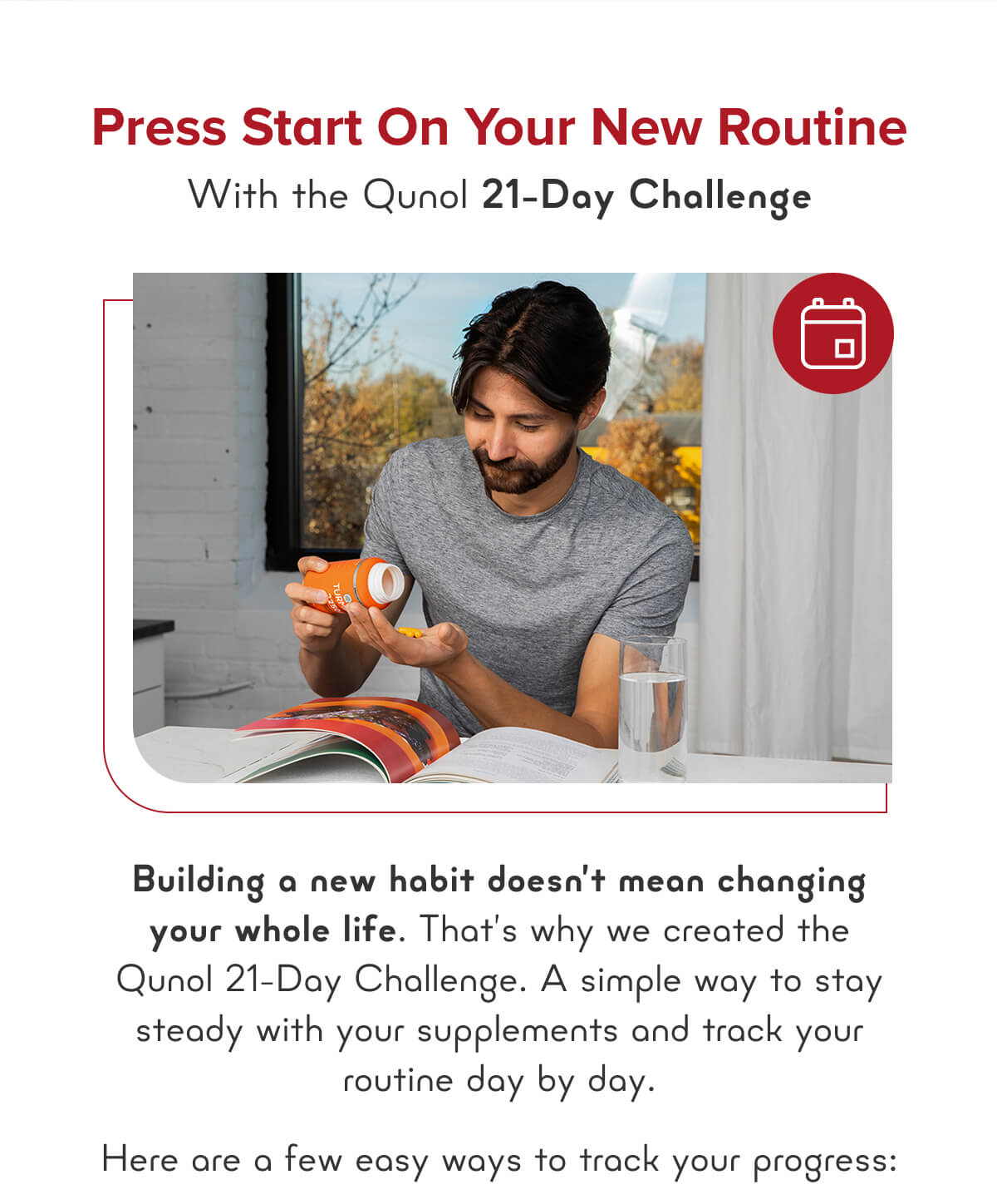Press start on your new routine