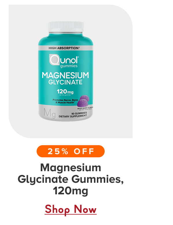 Magnesium Glycinate Gummies, 120mg