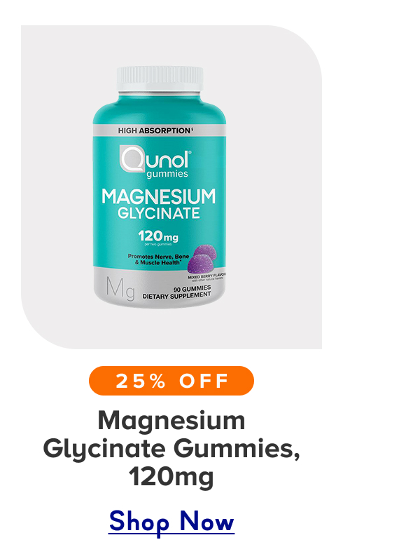 Magnesium Glycinate Gummies, 120mg