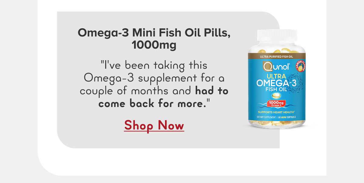 Omega-3 Mini Fish Oil Pills, 1000mg