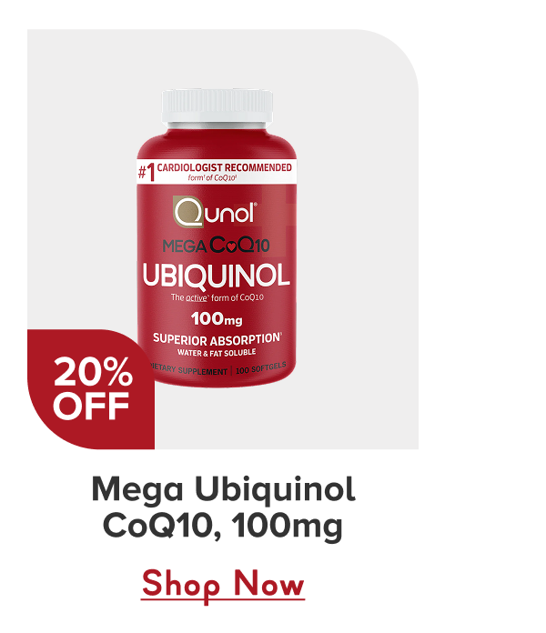 Mega Ubiquinol CoQ10, 100mg