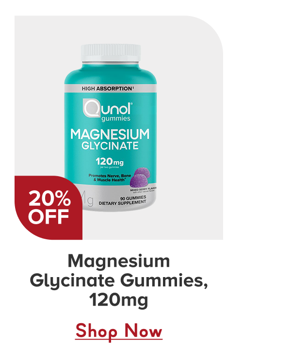 Magnesium Glycinate Gummies, 120mg