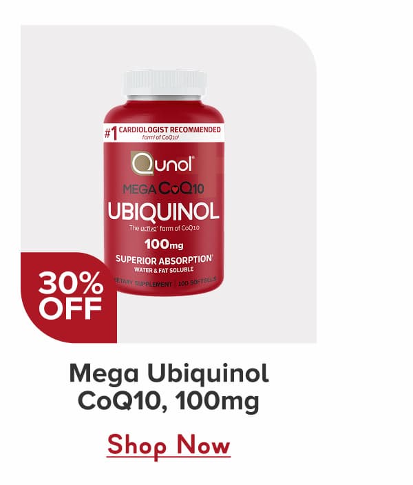 Mega Ubiquinol CoQ10, 100mg