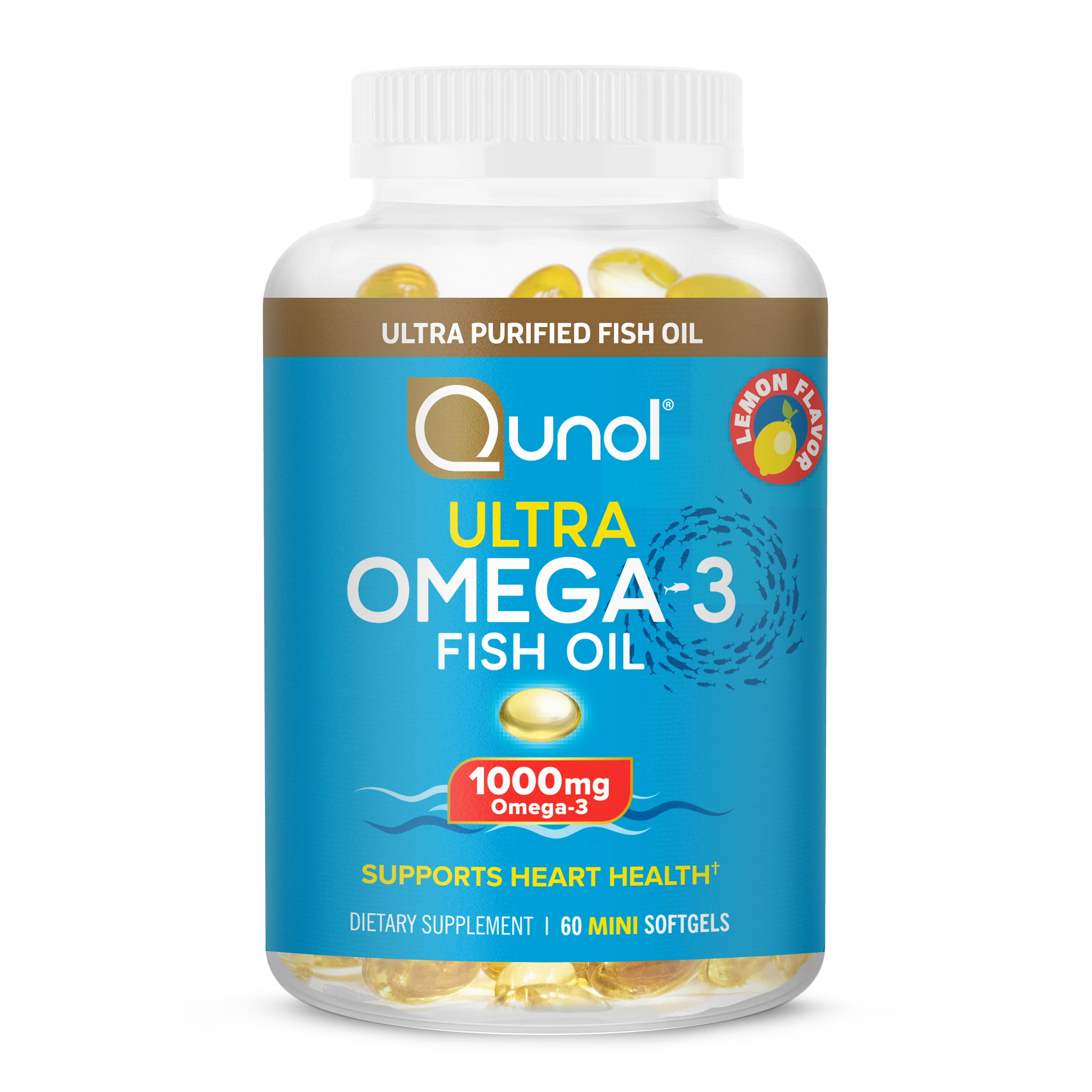 Image of Omega-3 Mini Fish Oil Pills, 1000mg