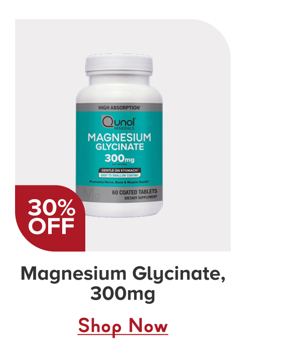 Magnesium Glycinate, 300mg