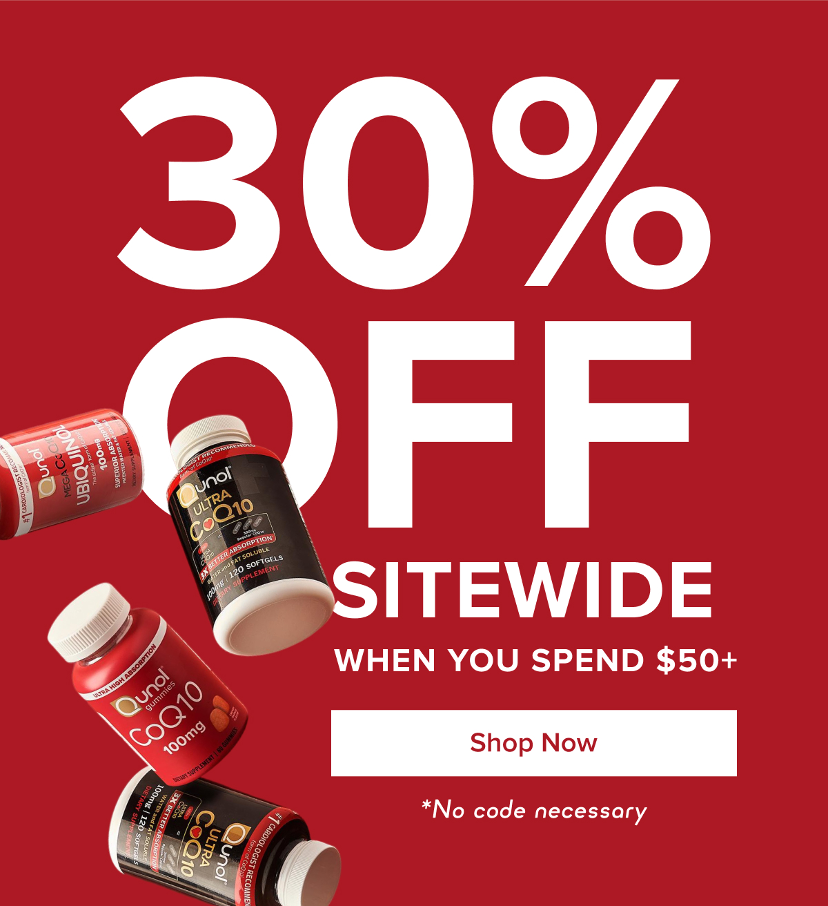 30% OFF Sitewide When You Spend $50+