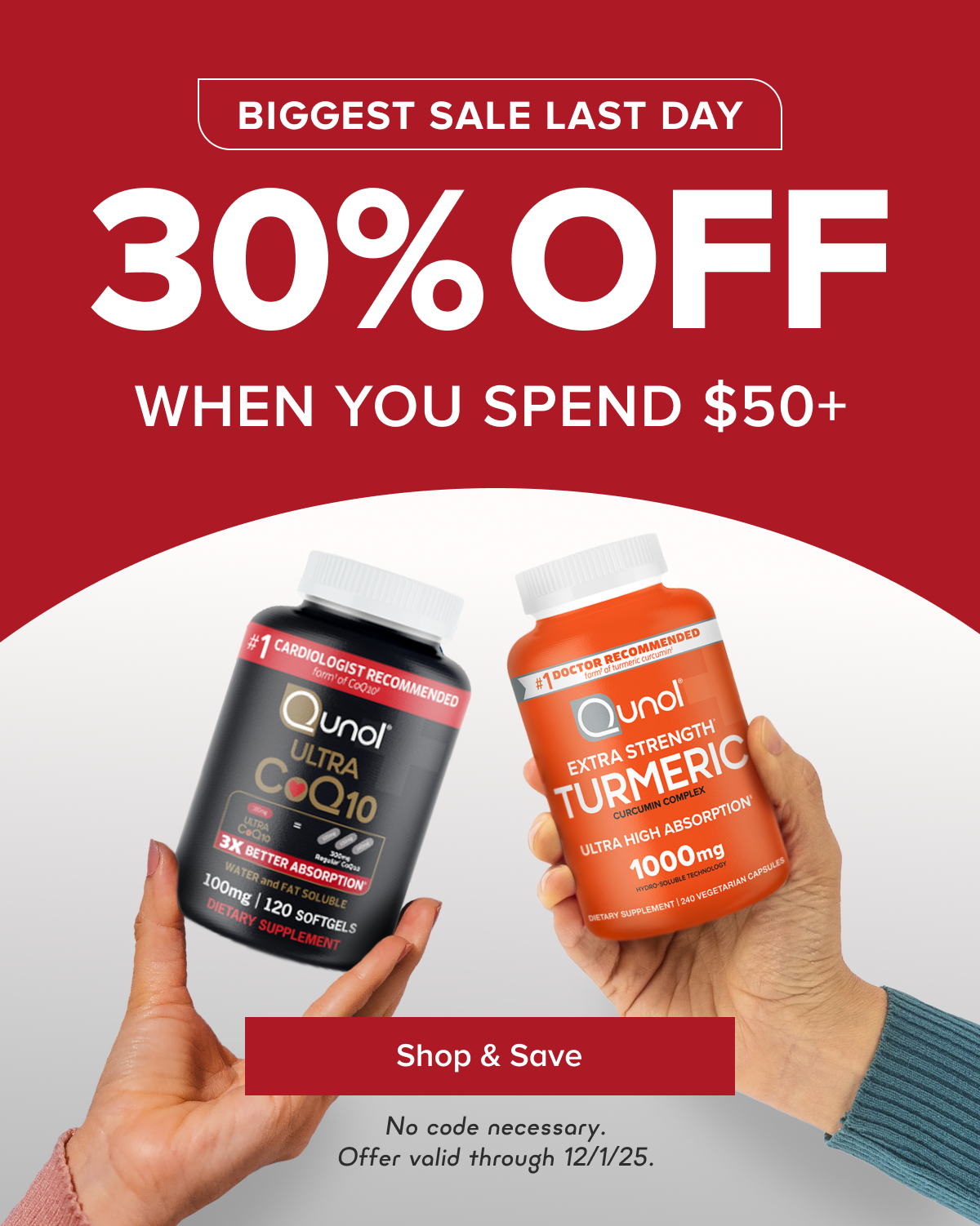 BIGGEST SALE LAST DAY 30% OFF SITEWIDE When You Spend $50+