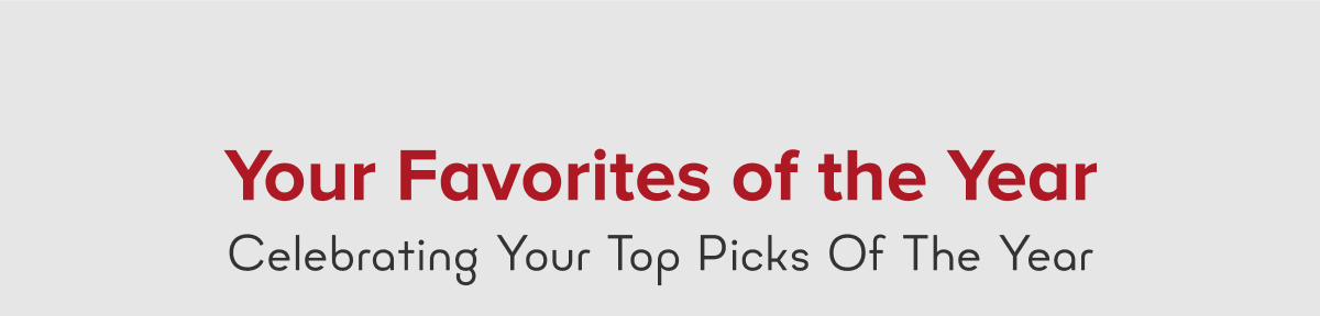 Your Favorites of the Year