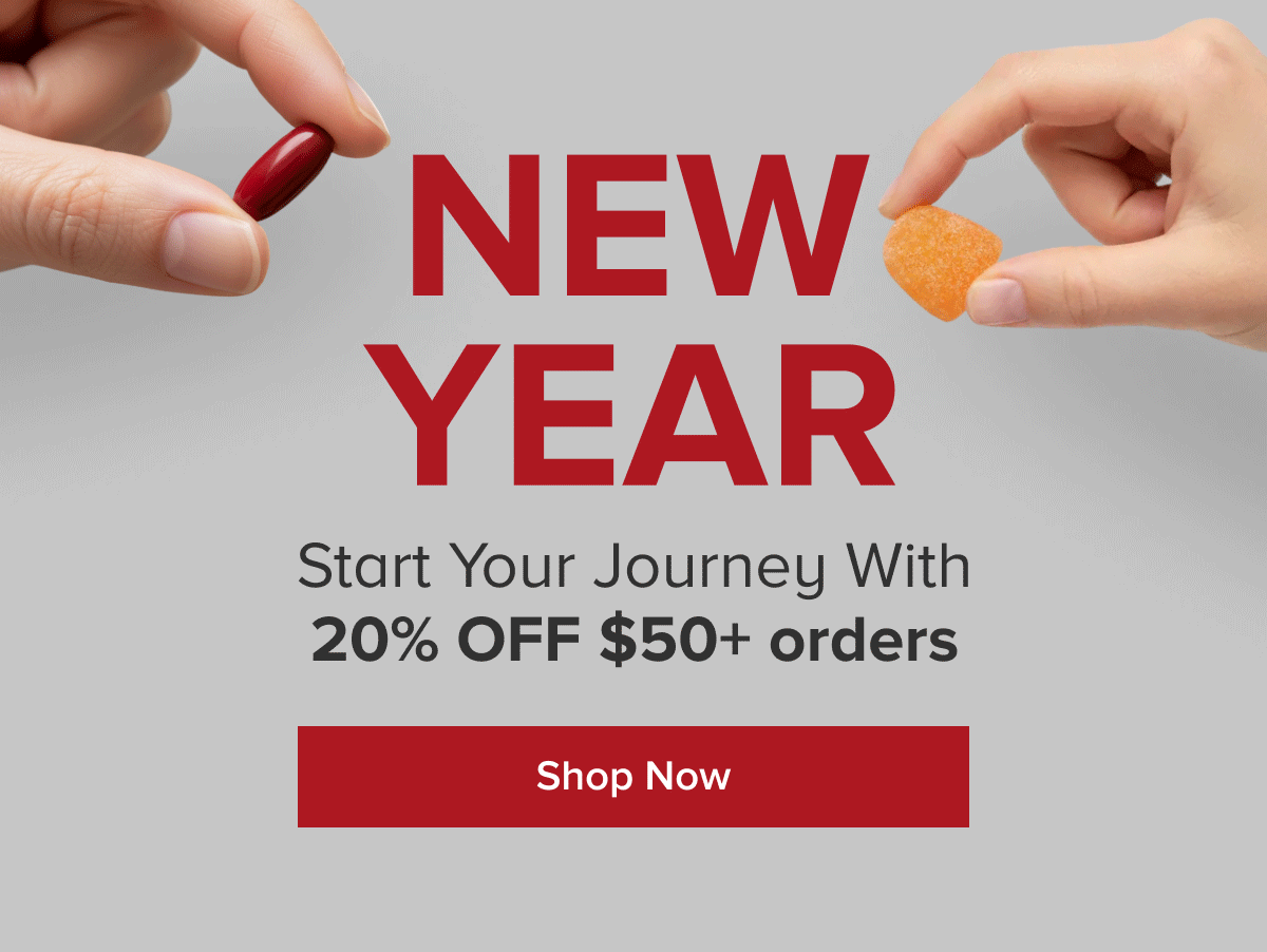 Start Your Journey With 20% Off $50+ Orders