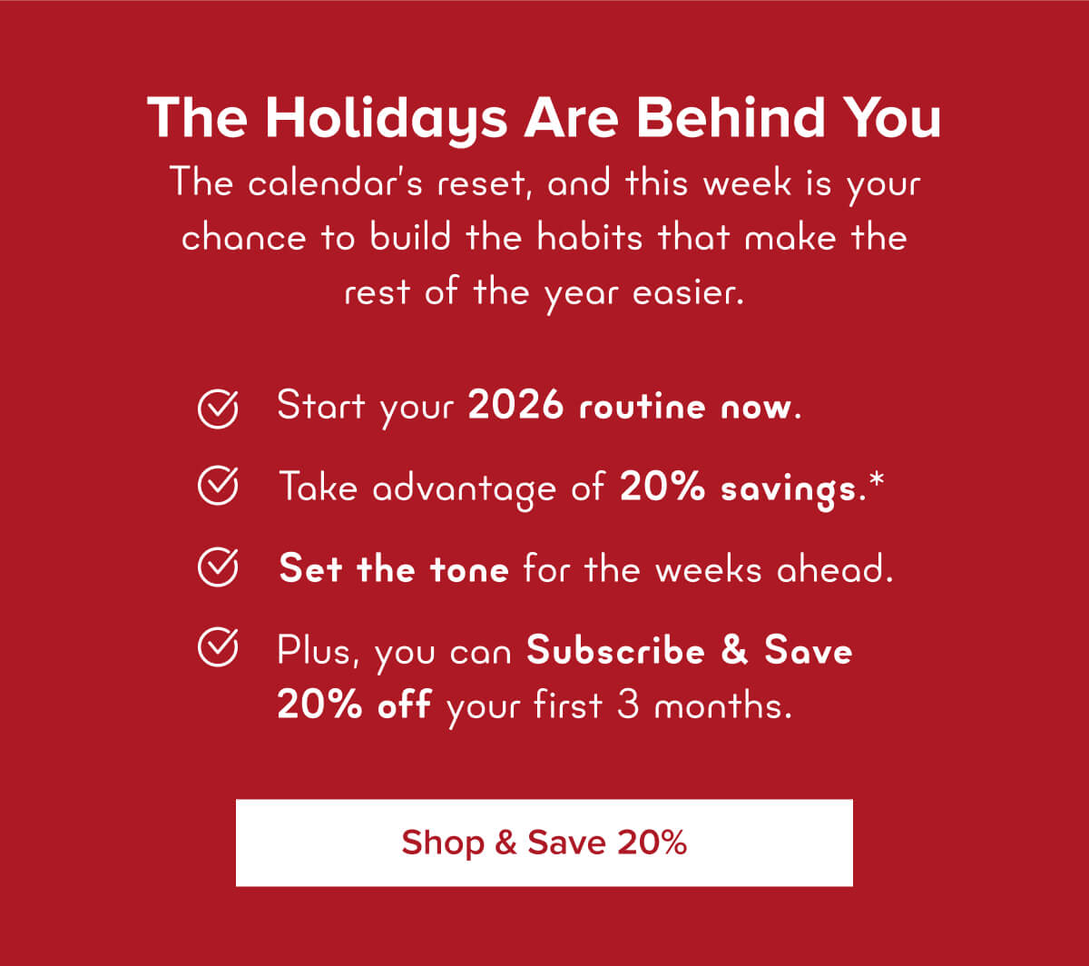 Shop & Save 20%