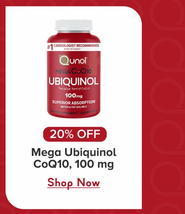 Mega Ubiquinol CoQ10, 100mg