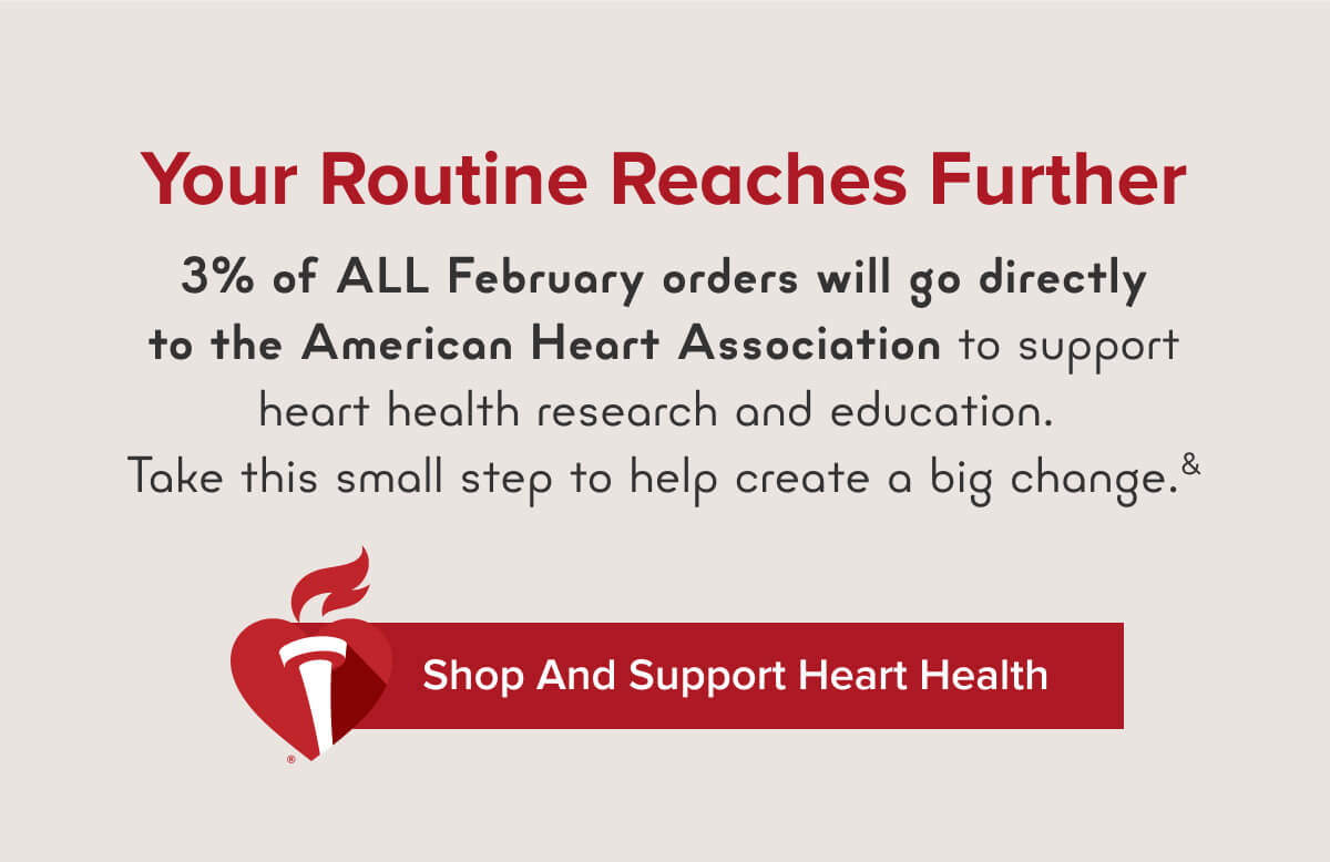 3% of ALL Qunol.com sales in February will be donated to the American Heart Association.