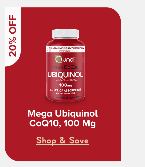 Mega Ubiquinol CoQ10, 100 mg