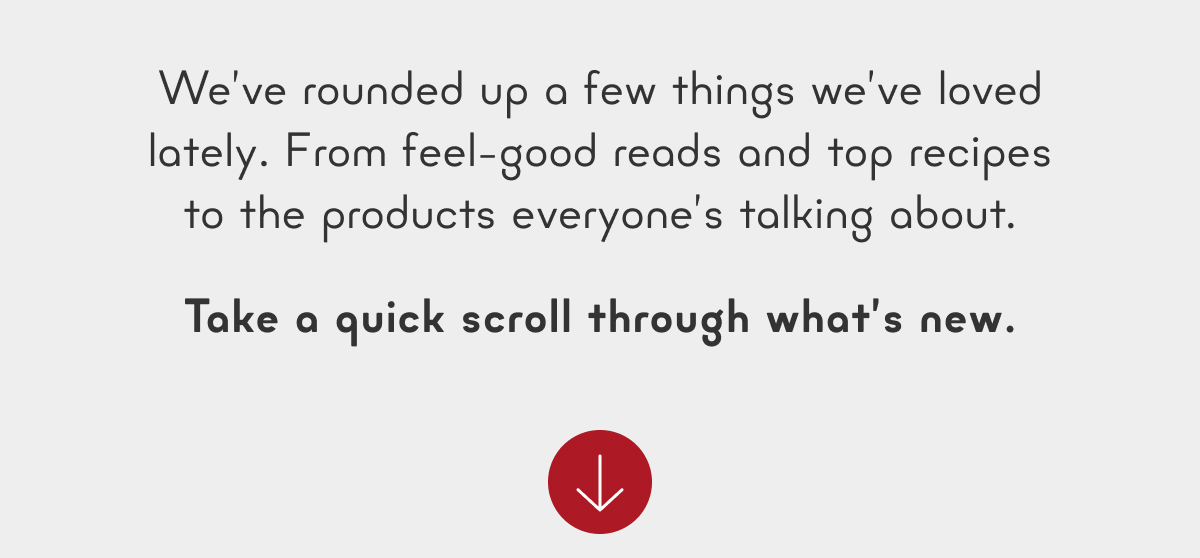 Take a quick scroll through what's new