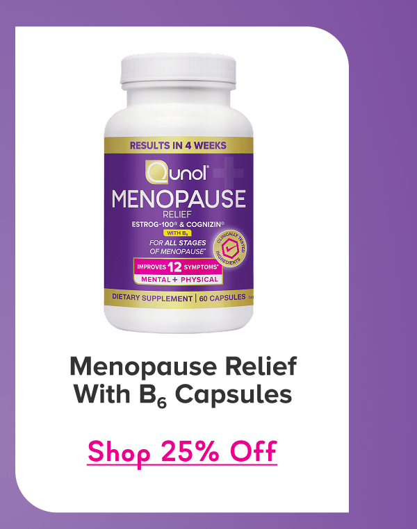 Menopause Relief With B6 Capsules