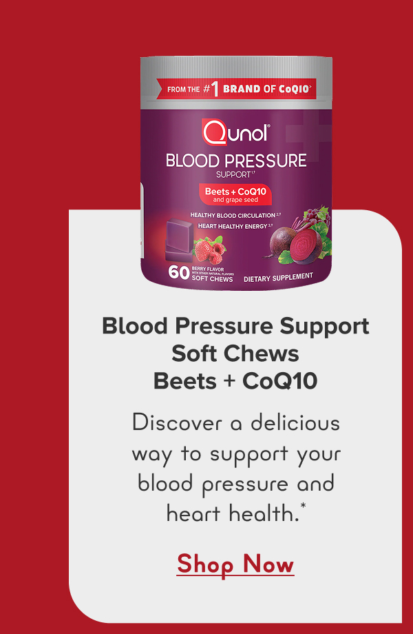 Blood Pressure Support Soft Chews Beets + CoQ10