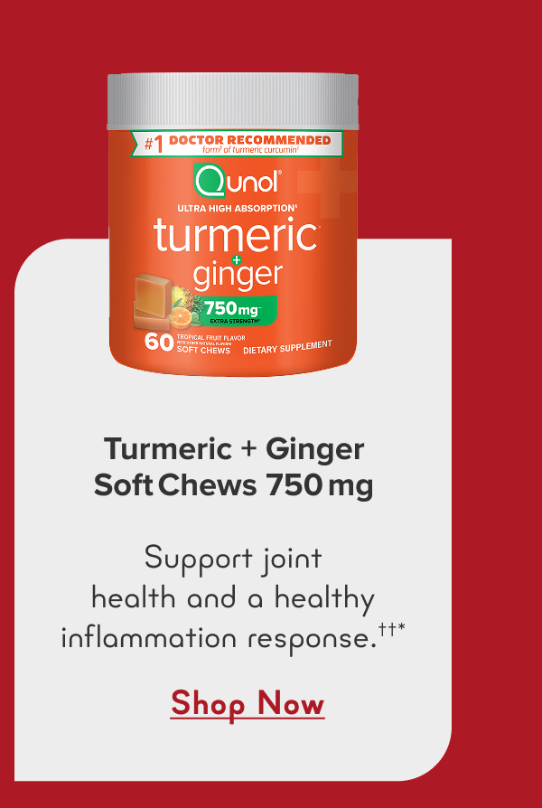Turmeric + Ginger Soft Chews 750mg