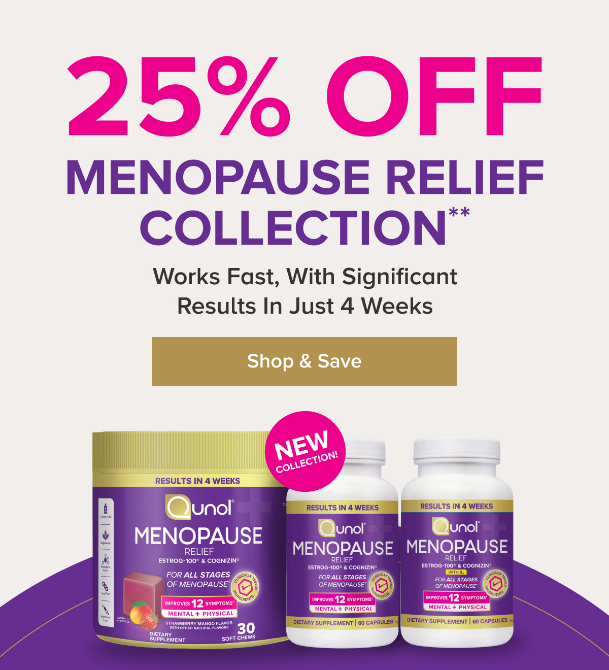 25% Off Menopause Relief Collection**