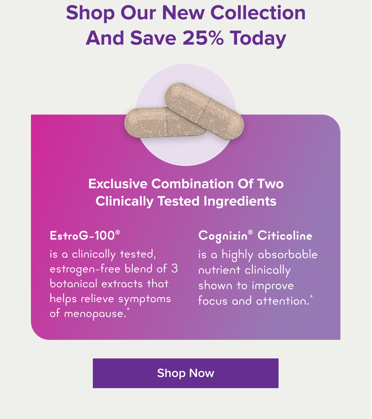 Shop Our New Collection And Save 25% Today
