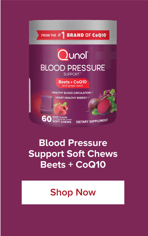 Blood Pressure Support Soft Chews Beets + CoQ10