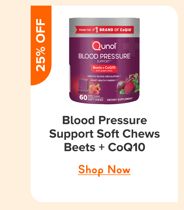 Blood Pressure Support Soft Chews, Beets + CoQ10