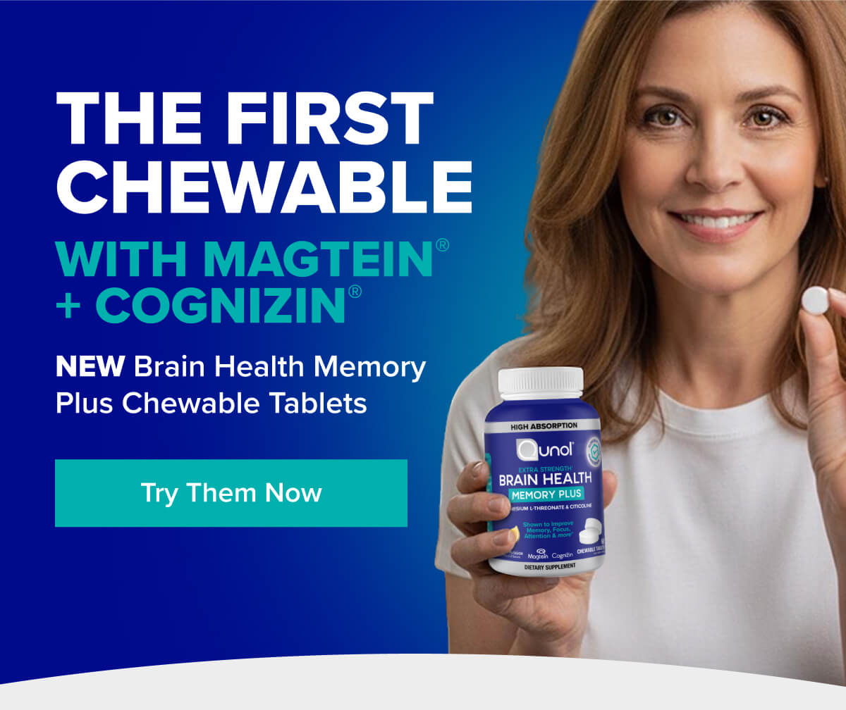 Try our new NEW Brain Health Memory Plus Chewable Tablets
