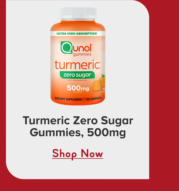 Turmeric Zero Sugar Gummies, 500mg