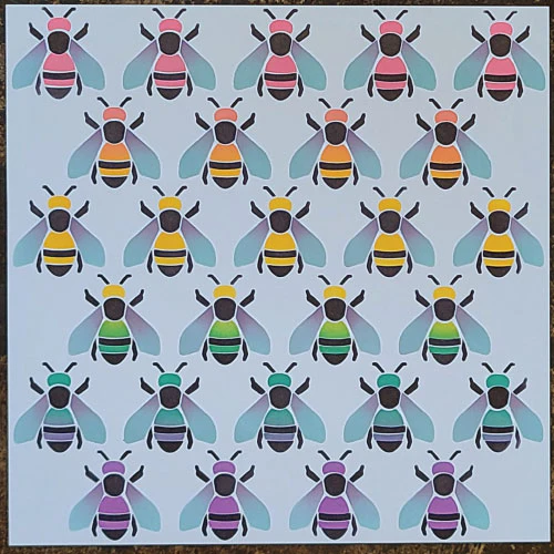 Whats the Buzz 3 Layers - 6x6 Stencils