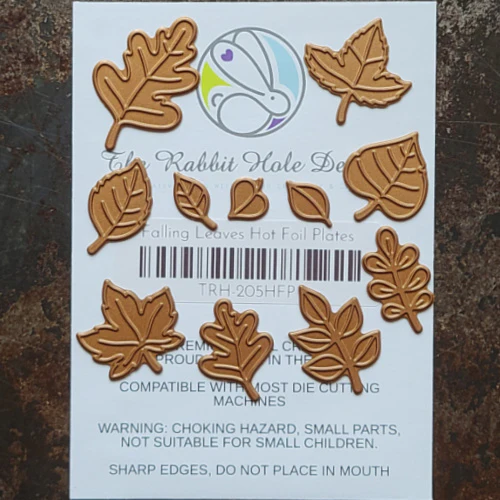 Falling Leaves Hot Foil Plates