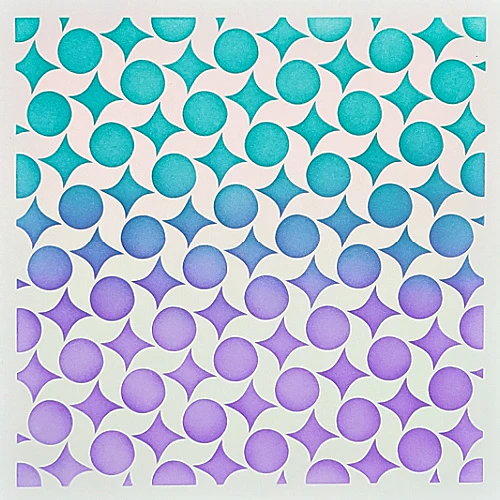 Pinwheel 6x6 Stencil