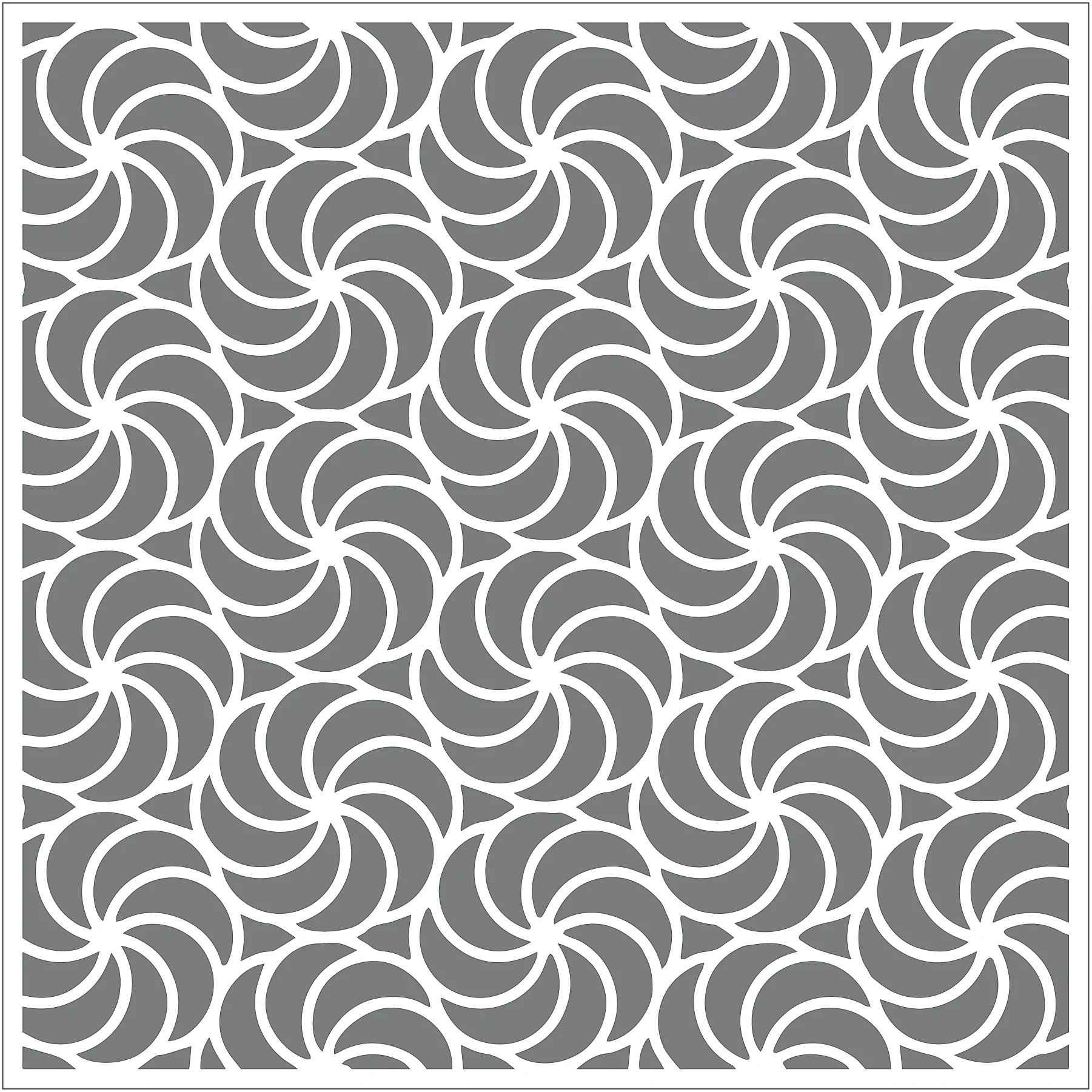 Candy Twist 6x6 Stencil