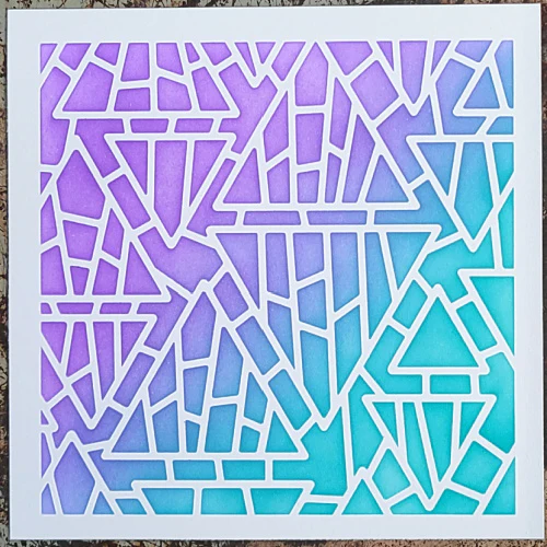 Triangle Mosaic - 6x6 Stencil