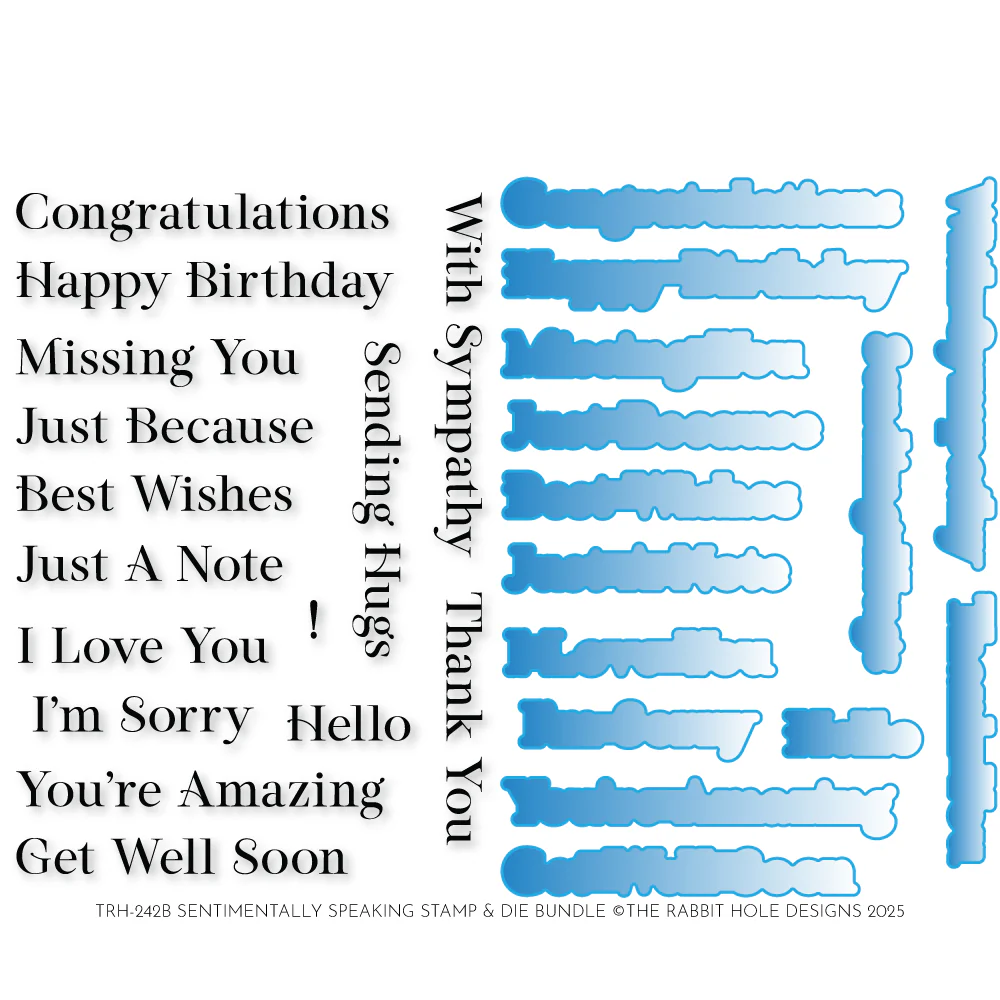 Sentimentally Speaking Stamp Set & Dies Bundle