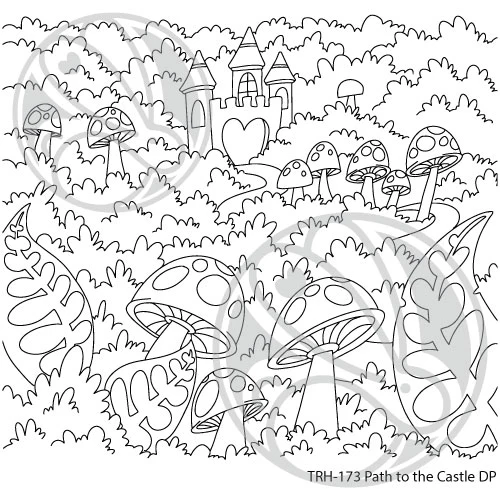 Path to the Castle Background 6x6